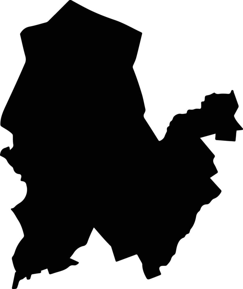 Laikipia East Kenya silhouette map vector