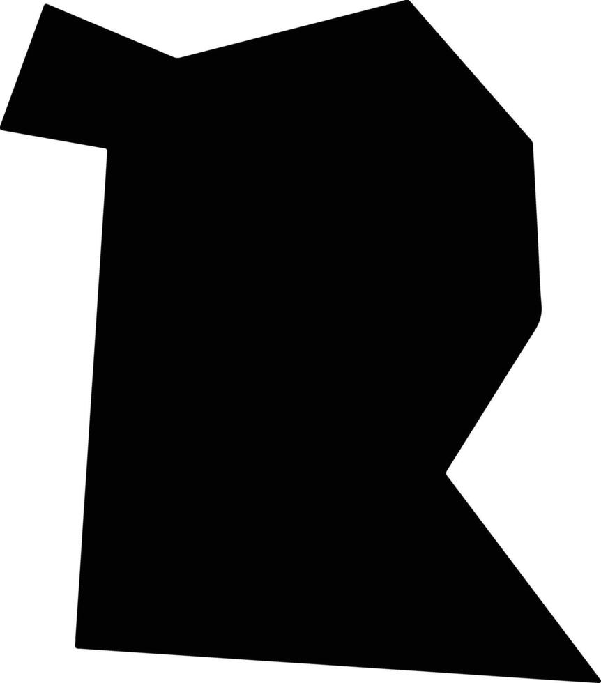 Laixishi China silhouette map vector