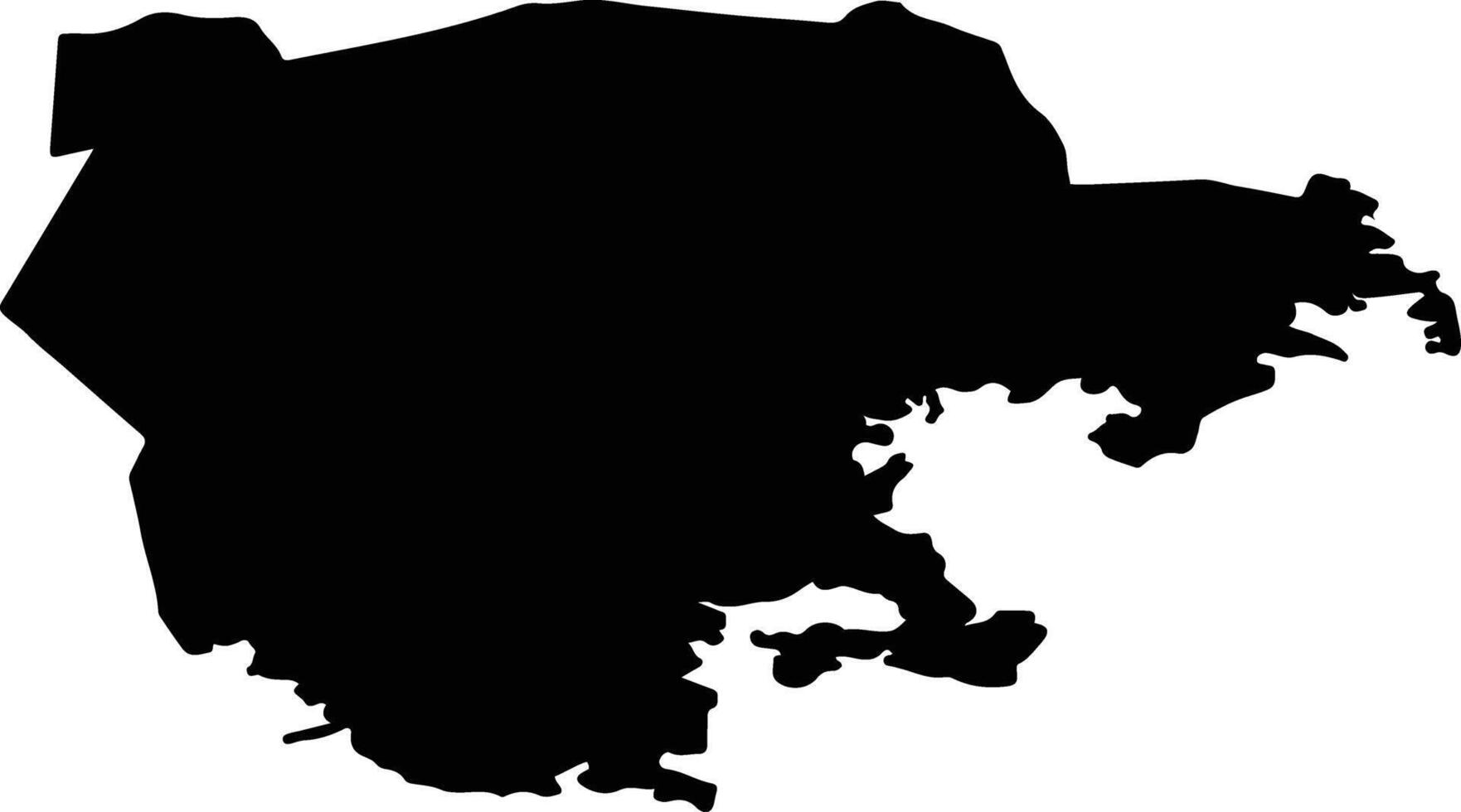 Laimjala vald Estonia silhouette map vector