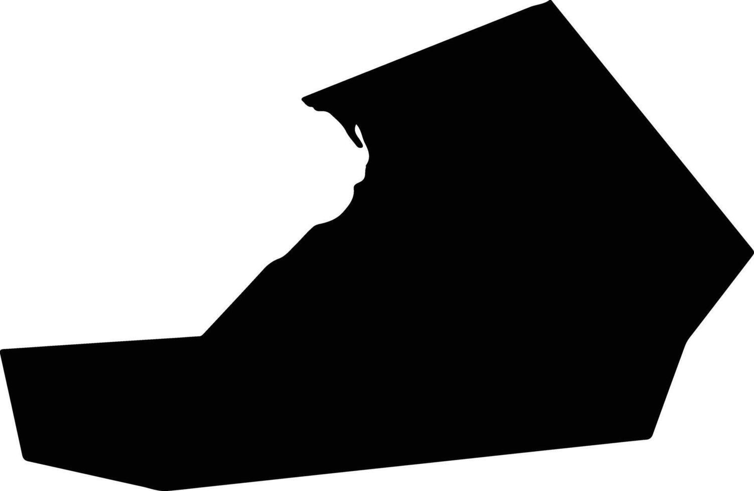 Laizhoushi China silhouette map vector