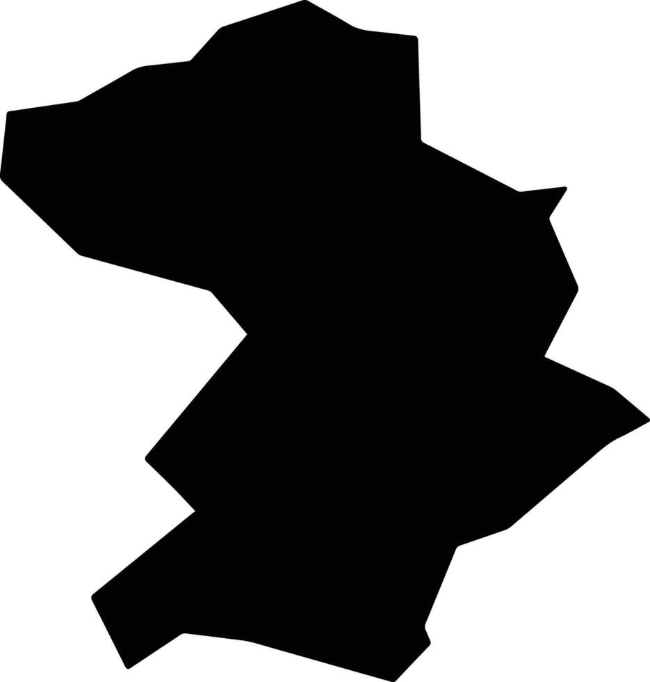 Laja Ahmad Khail Afghanistan silhouette map vector
