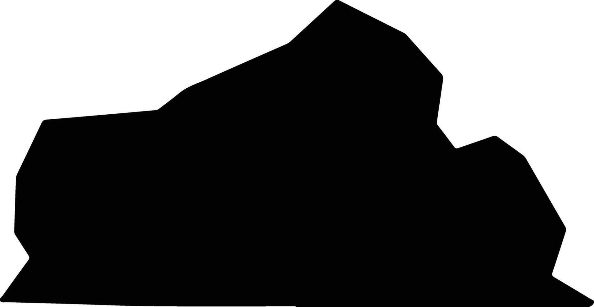 Lajinha Brazil silhouette map vector