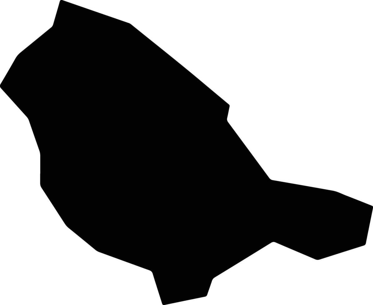 Lakatameia Cyprus silhouette map vector