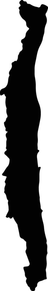 Lam Sonthi Thailand silhouette map vector