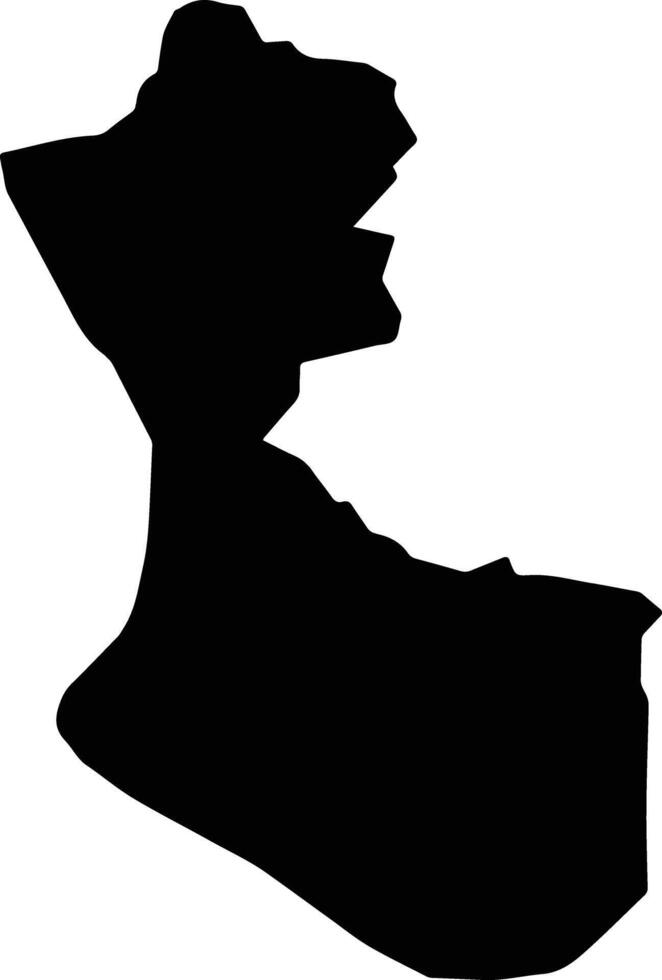 Lam Thao Vietnam silhouette map vector