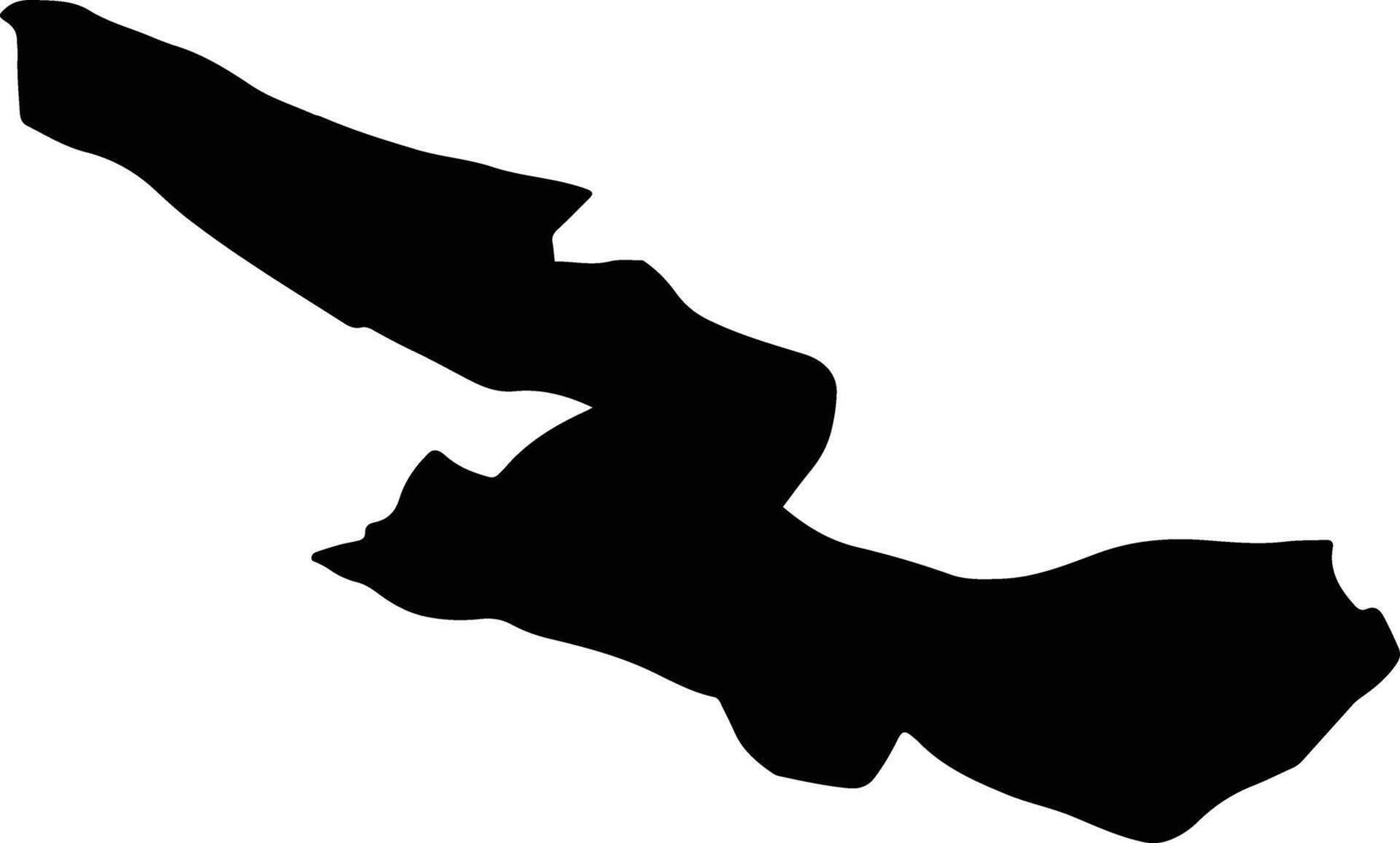 Lamerd Iran silhouette map vector