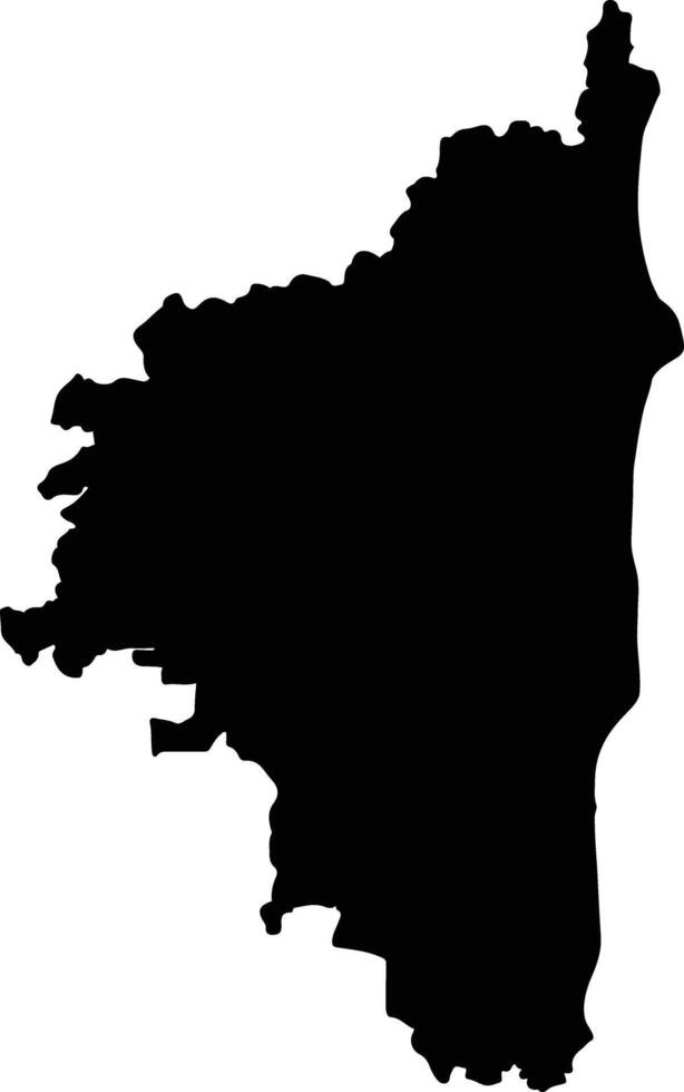Lampung Timur Indonesia silhouette map vector