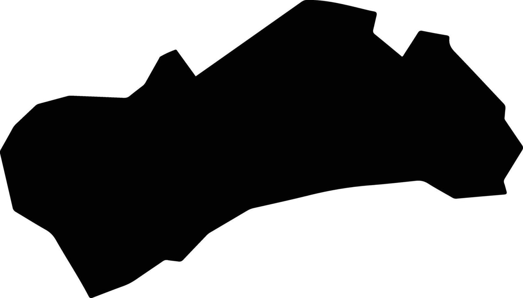 Lamurde Nigeria silhouette map vector