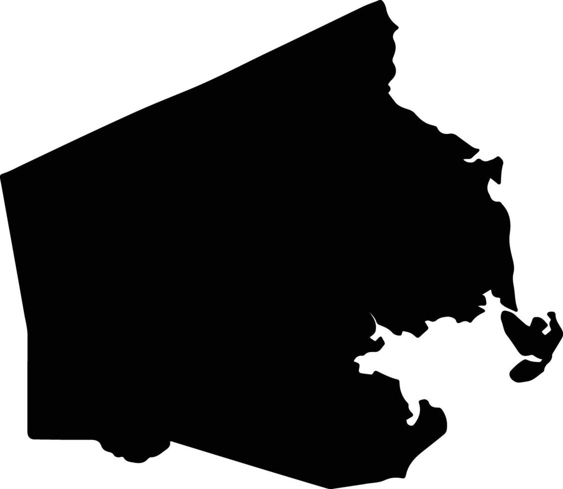 Lamu West Kenya silhouette map vector