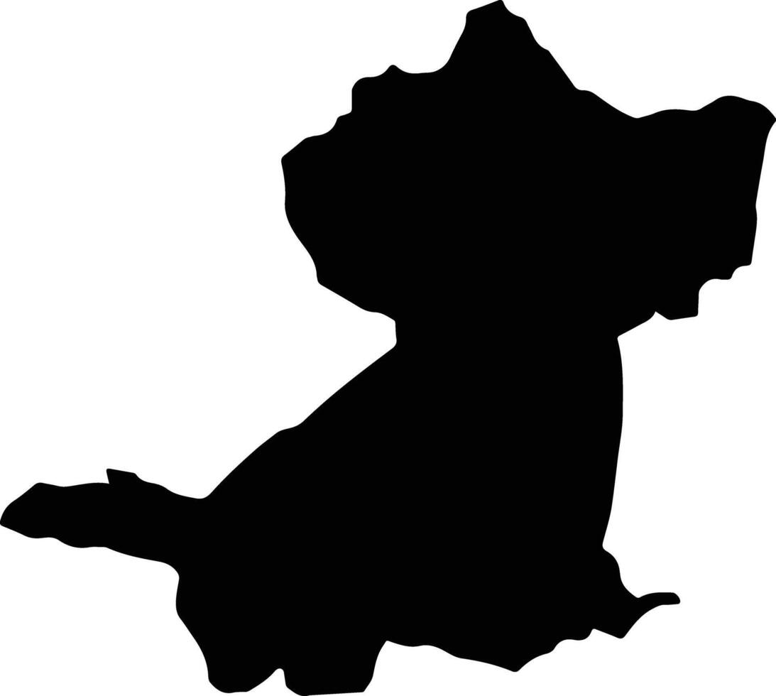 Lancaster Jamaica silhouette map vector
