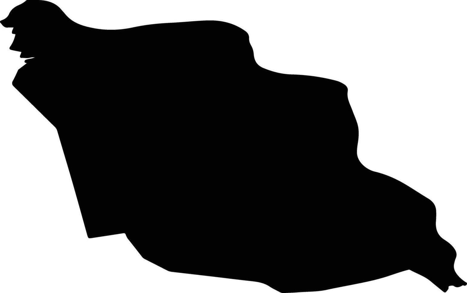 Land van Cuijk Netherlands silhouette map vector