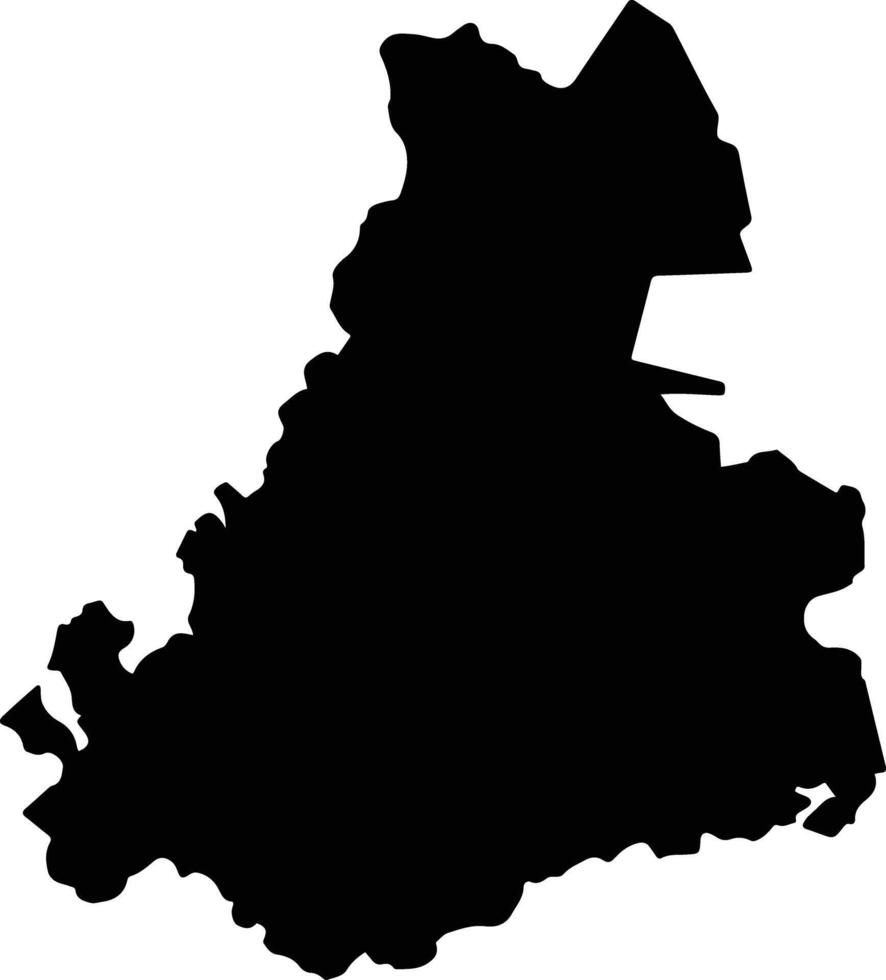 Landa de Matamoros Mexico silhouette map vector