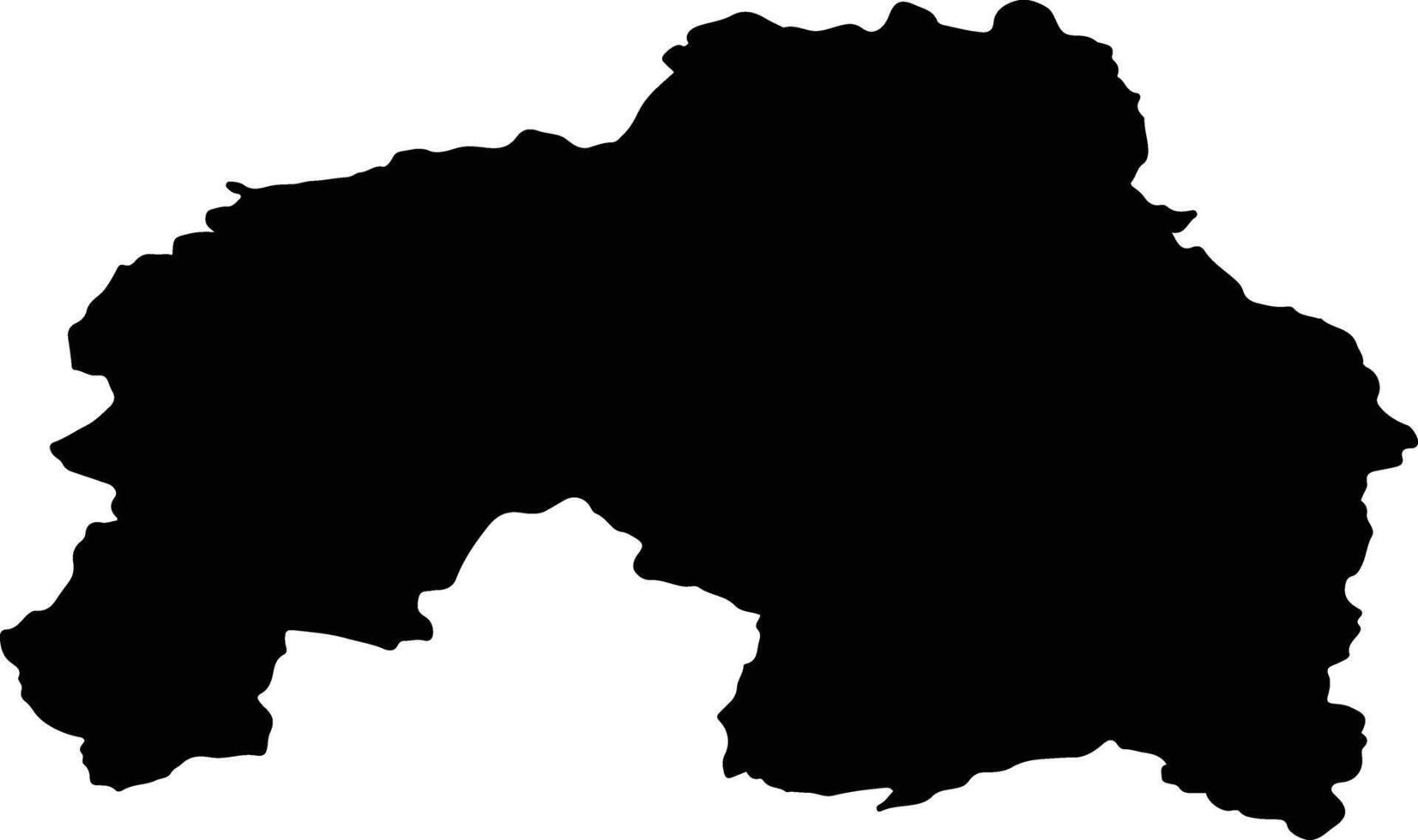 Landeck Austria silhouette map vector