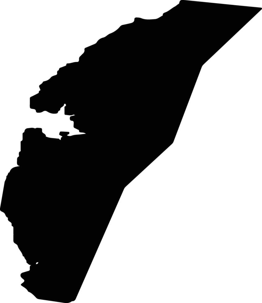 Langeland Denmark silhouette map vector