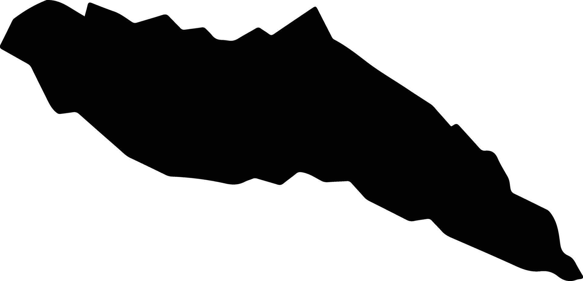Langata Kenya silhouette map vector