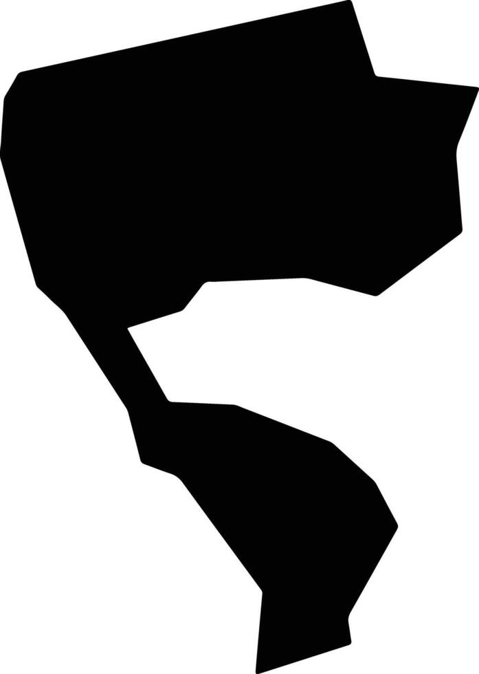 Lanse Road Saint Lucia silhouette map vector