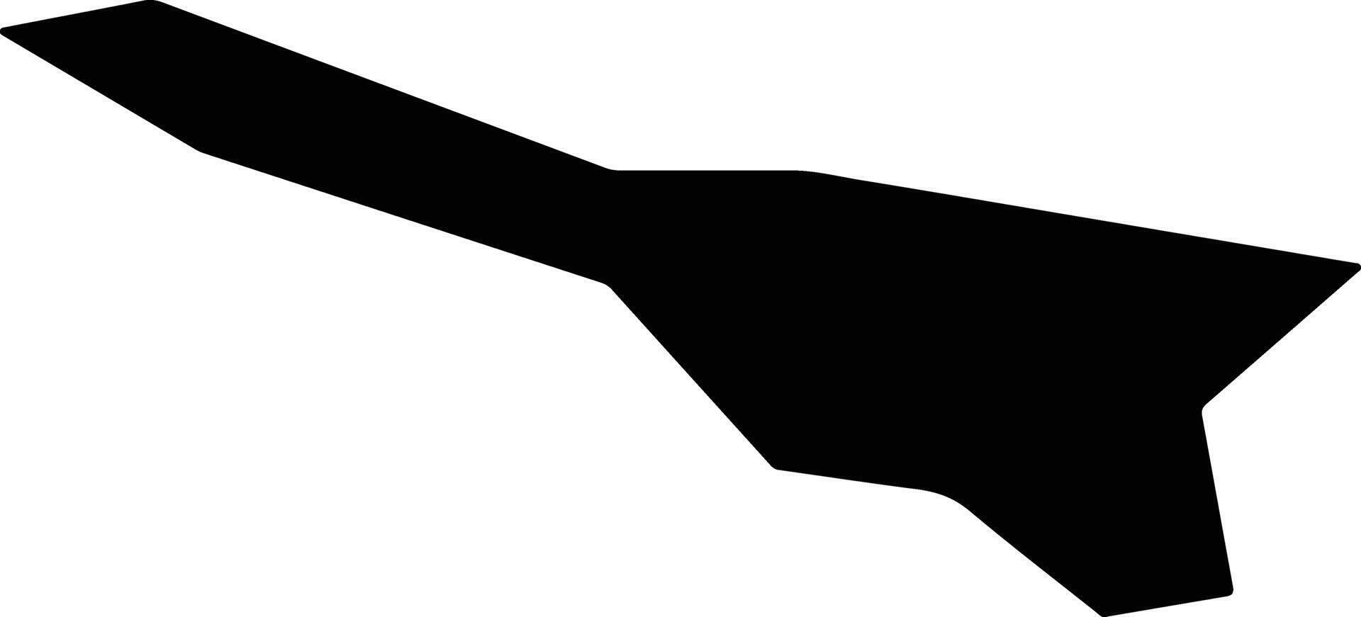 Lanzhoushi China silhouette map vector