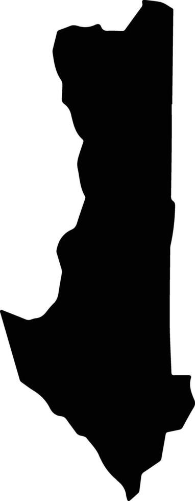 Lapai Nigeria silhouette map vector
