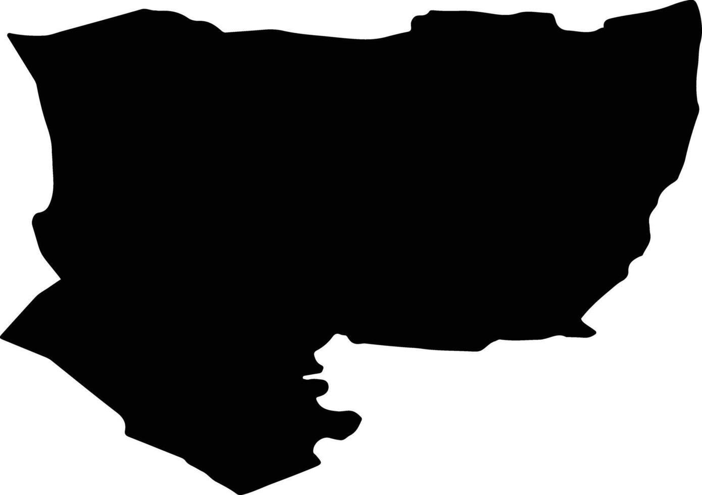 Lardal nor Norway silhouette map vector