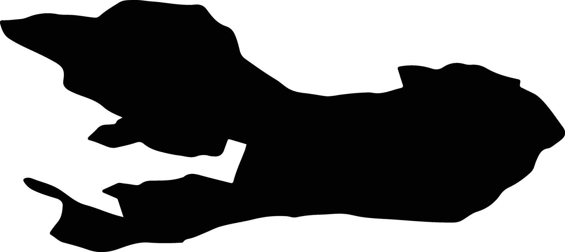 Larestan Iran silhouette map vector