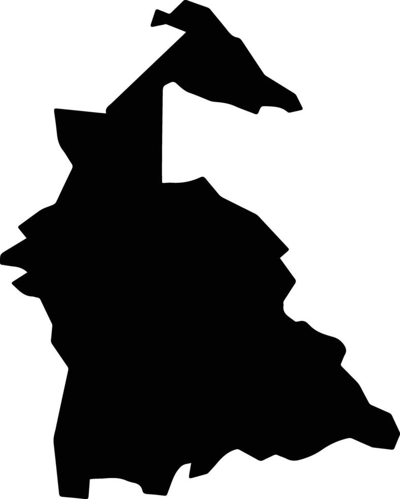 Lari Kenya silhouette map vector