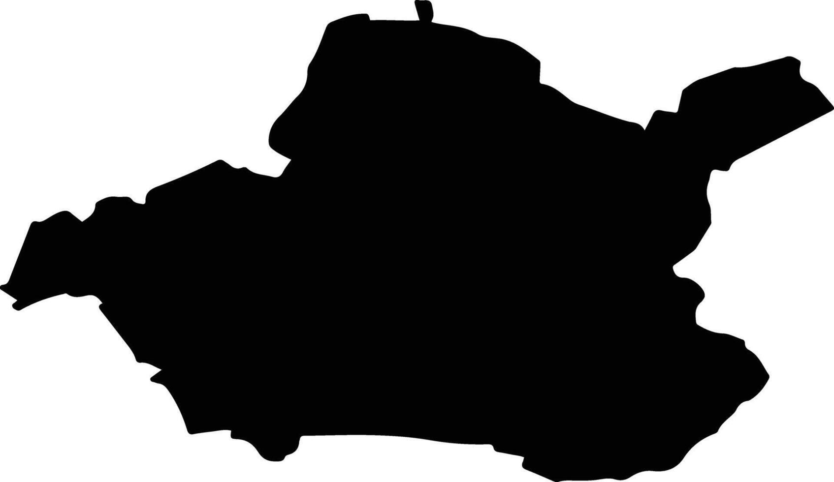 Larochette Luxembourg silhouette map vector