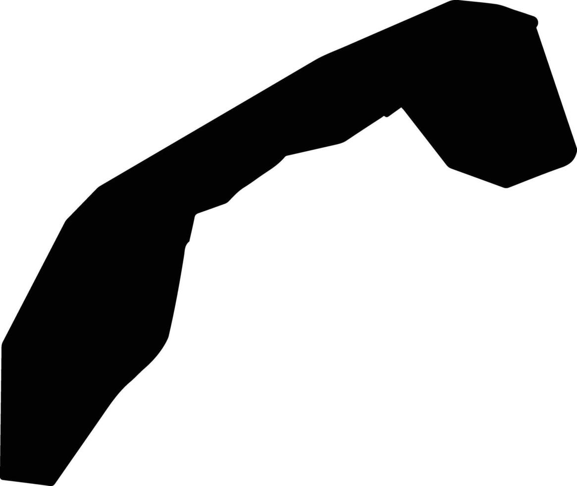 Larvotto Monaco silhouette map vector