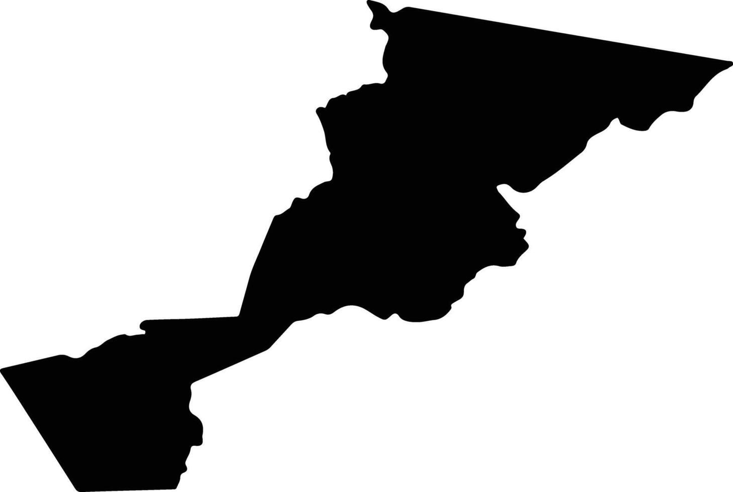 Las Flores Honduras silhouette map vector