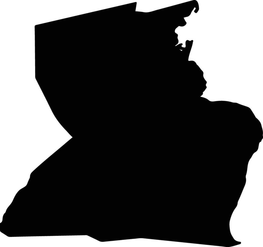 Las Vegas Honduras silhouette map vector