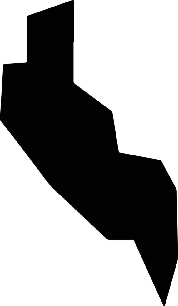 Las Vueltas El Salvador silhouette map vector