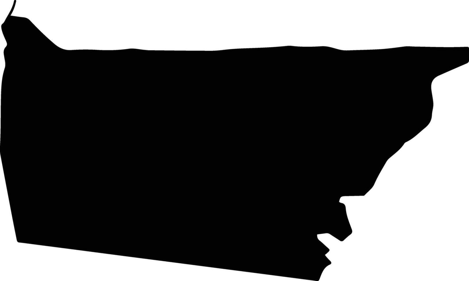 Lash Wa Juwayn Afghanistan silhouette map vector