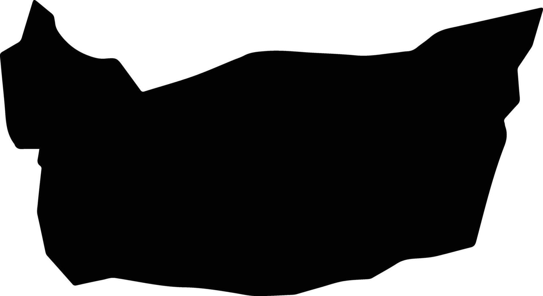 Lashkar Gah Afghanistan silhouette map vector
