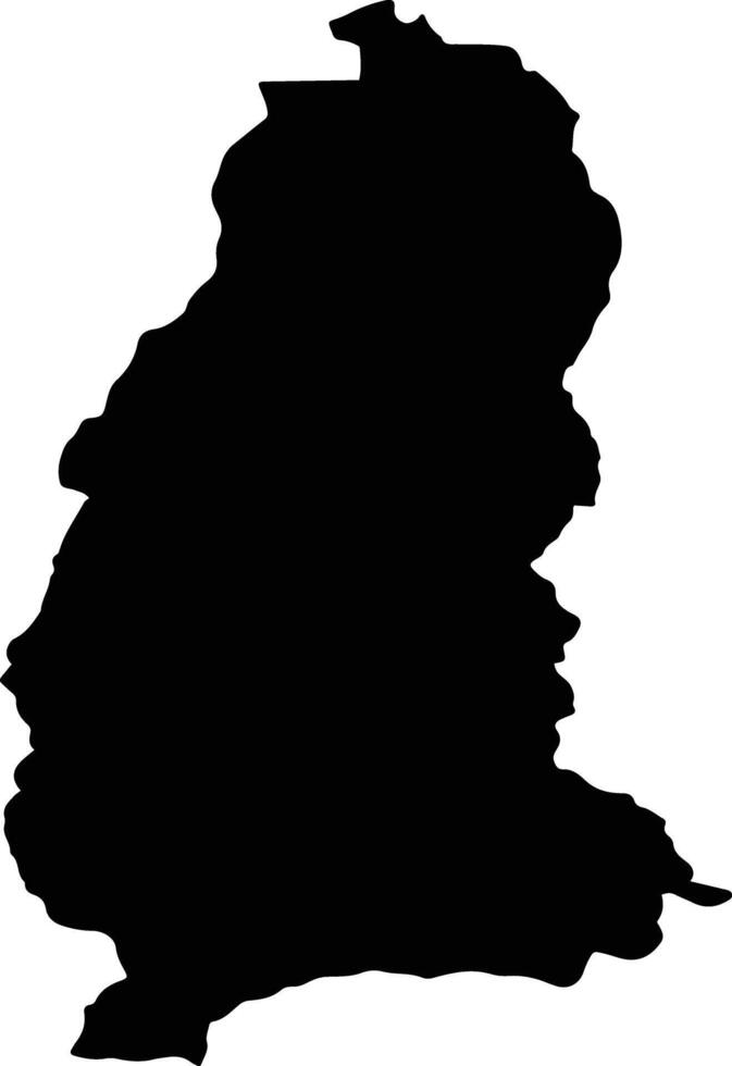 LASLEA Romania silhouette map vector