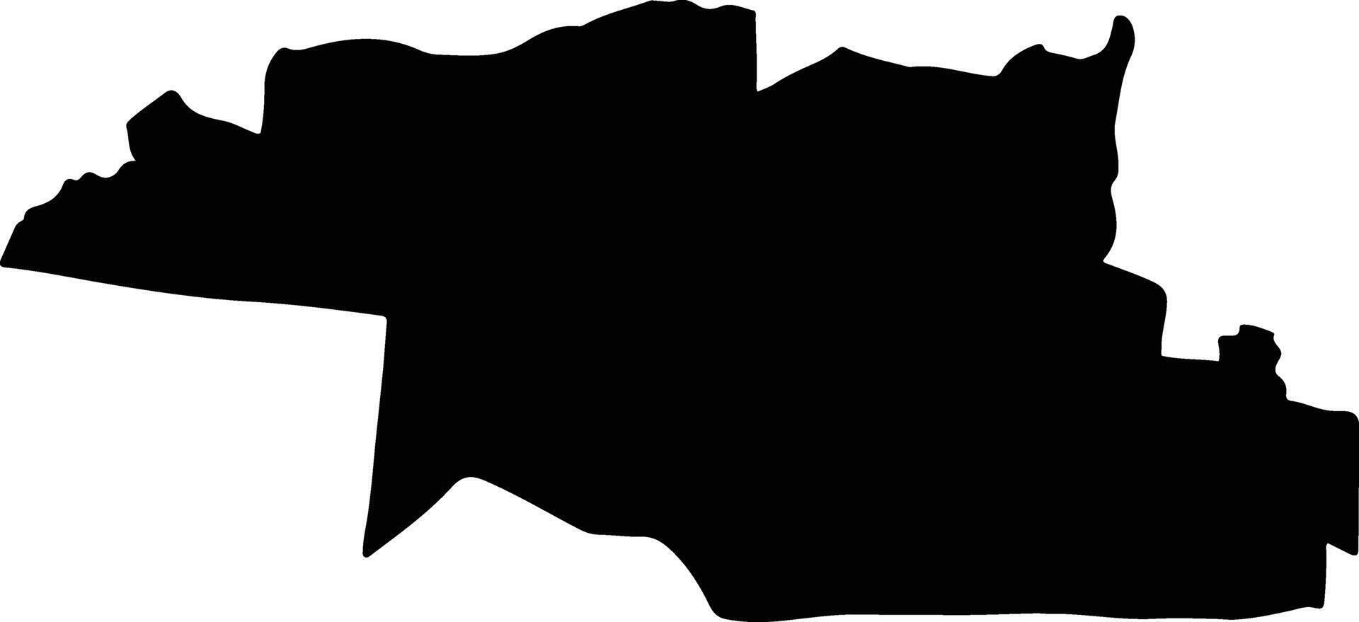 Lat Bua Luang Thailand silhouette map vector