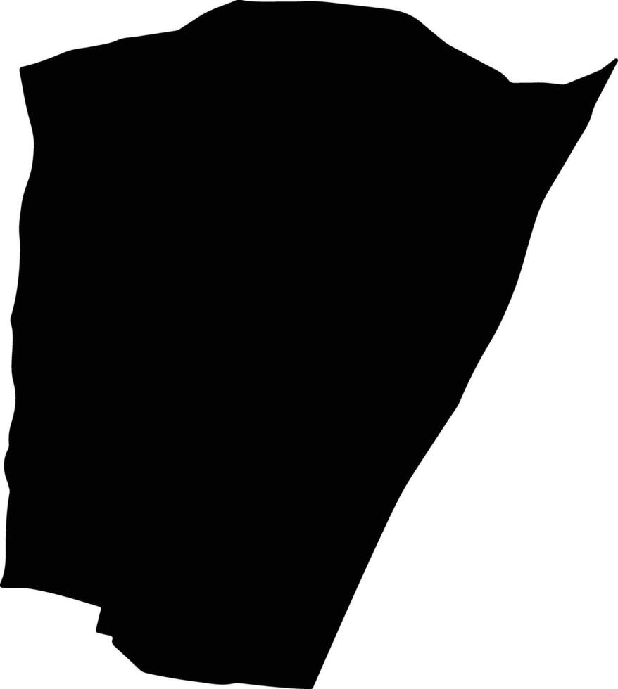 Lat Phrao Thailand silhouette map vector