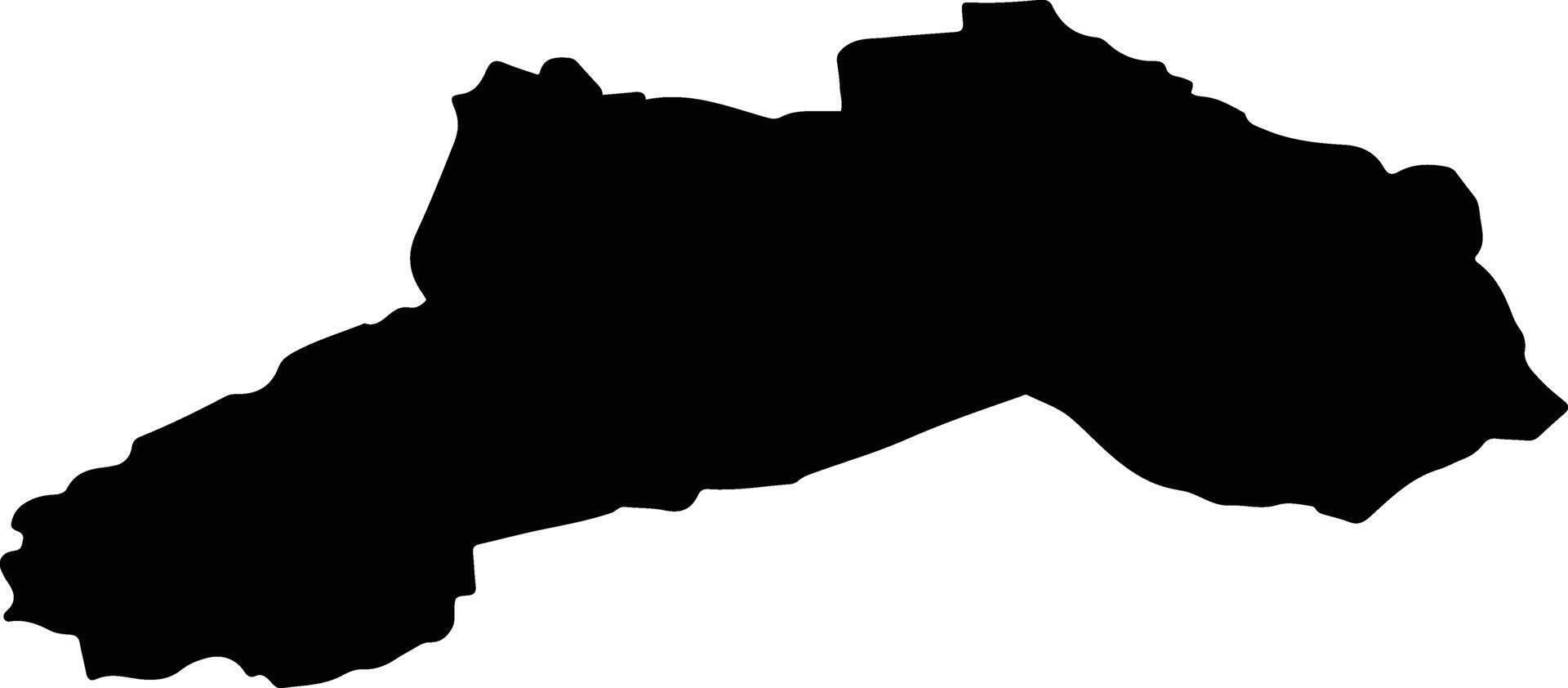 Laucesas pag Latvia silhouette map vector