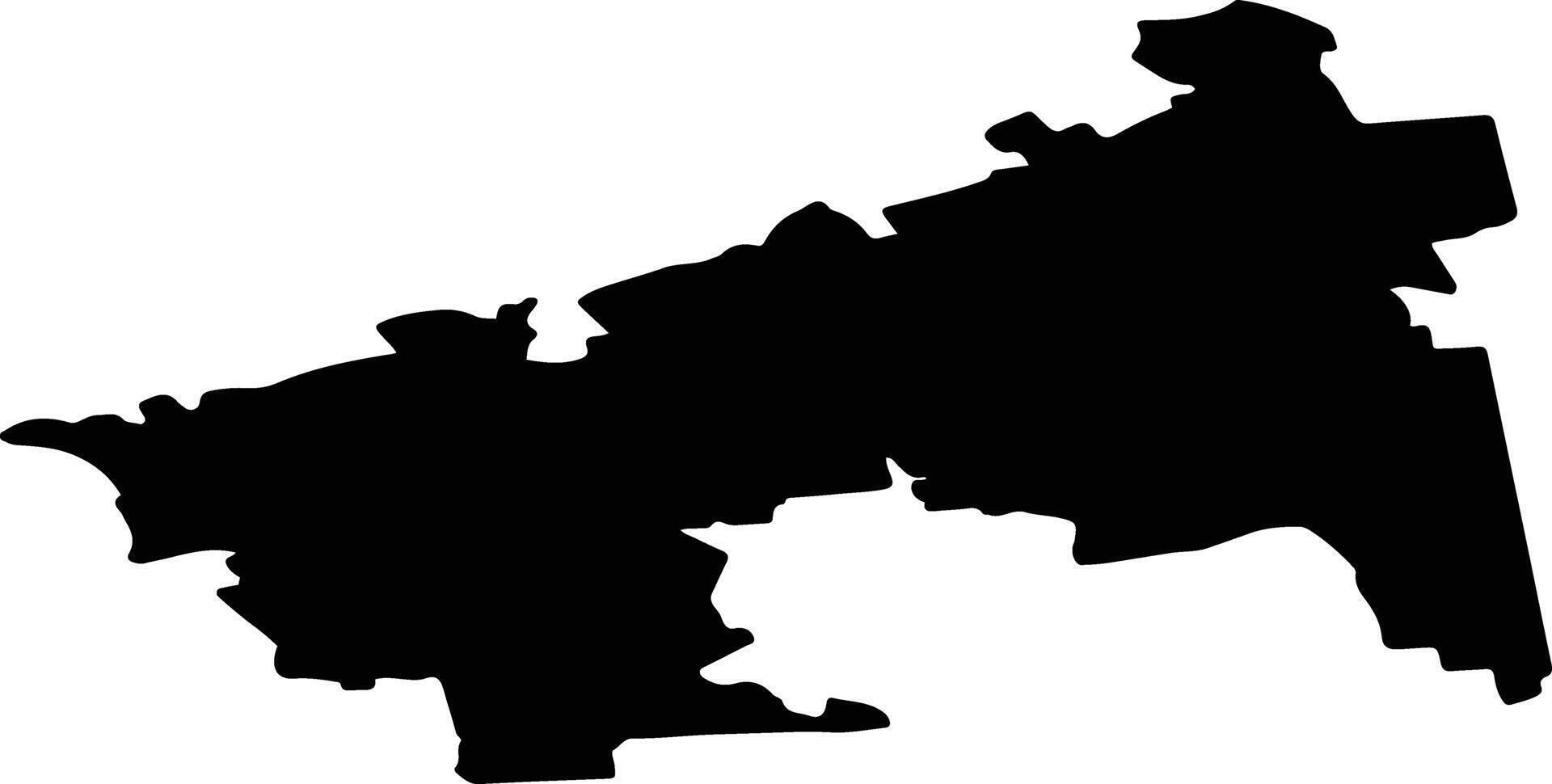 Laucienes pag Latvia silhouette map vector