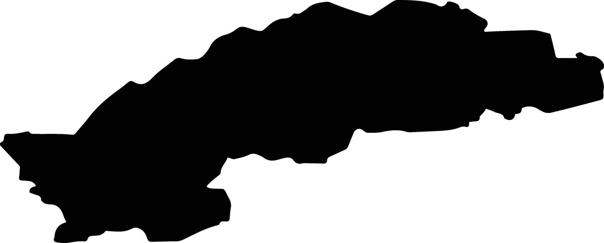 Lauderu pag Latvia silhouette map vector