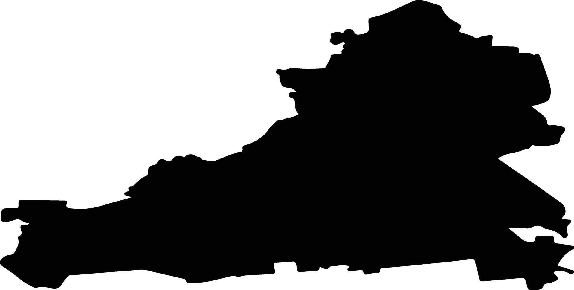 Launkalnes pag Latvia silhouette map vector