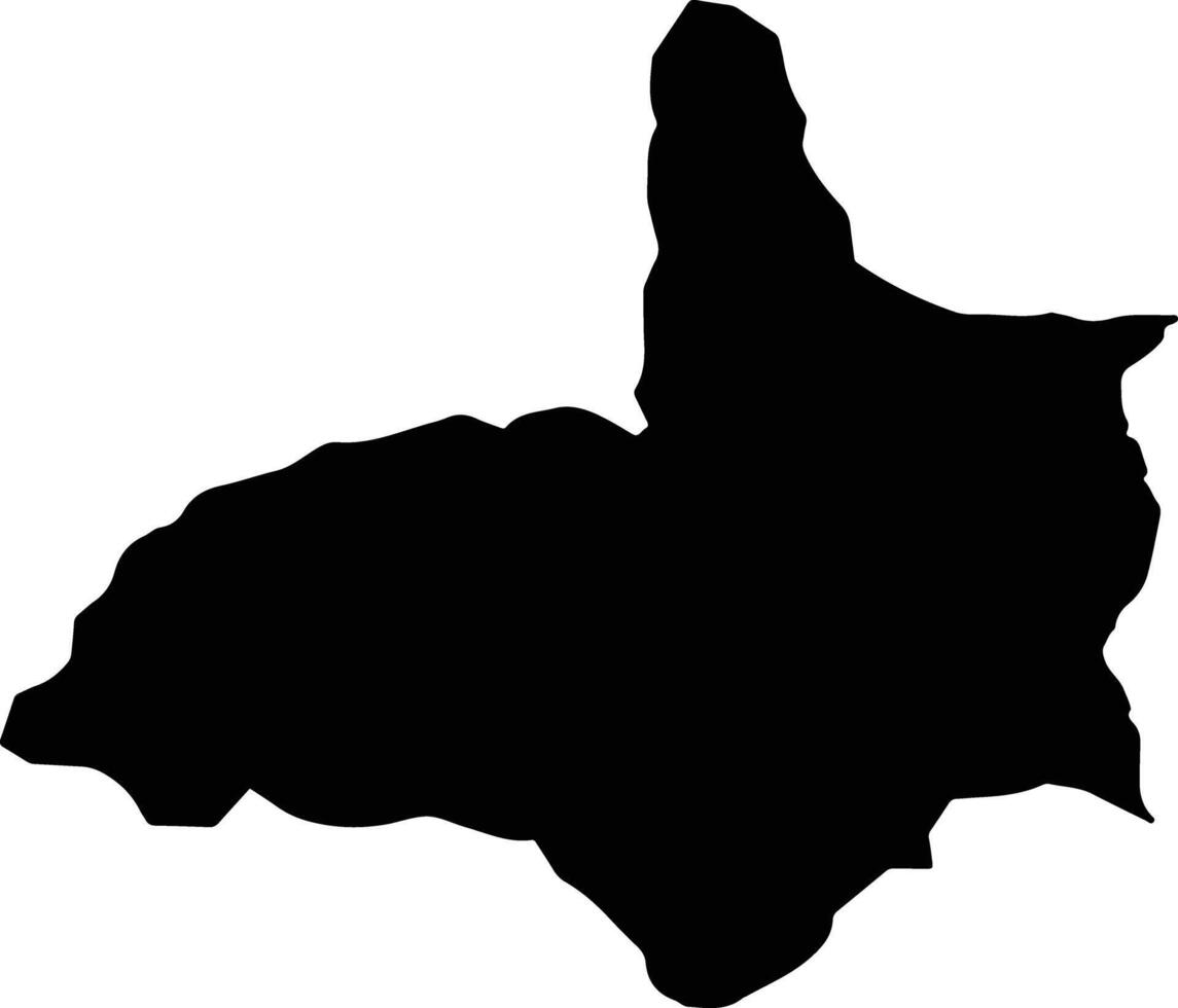 Lauri Bhutan silhouette map vector