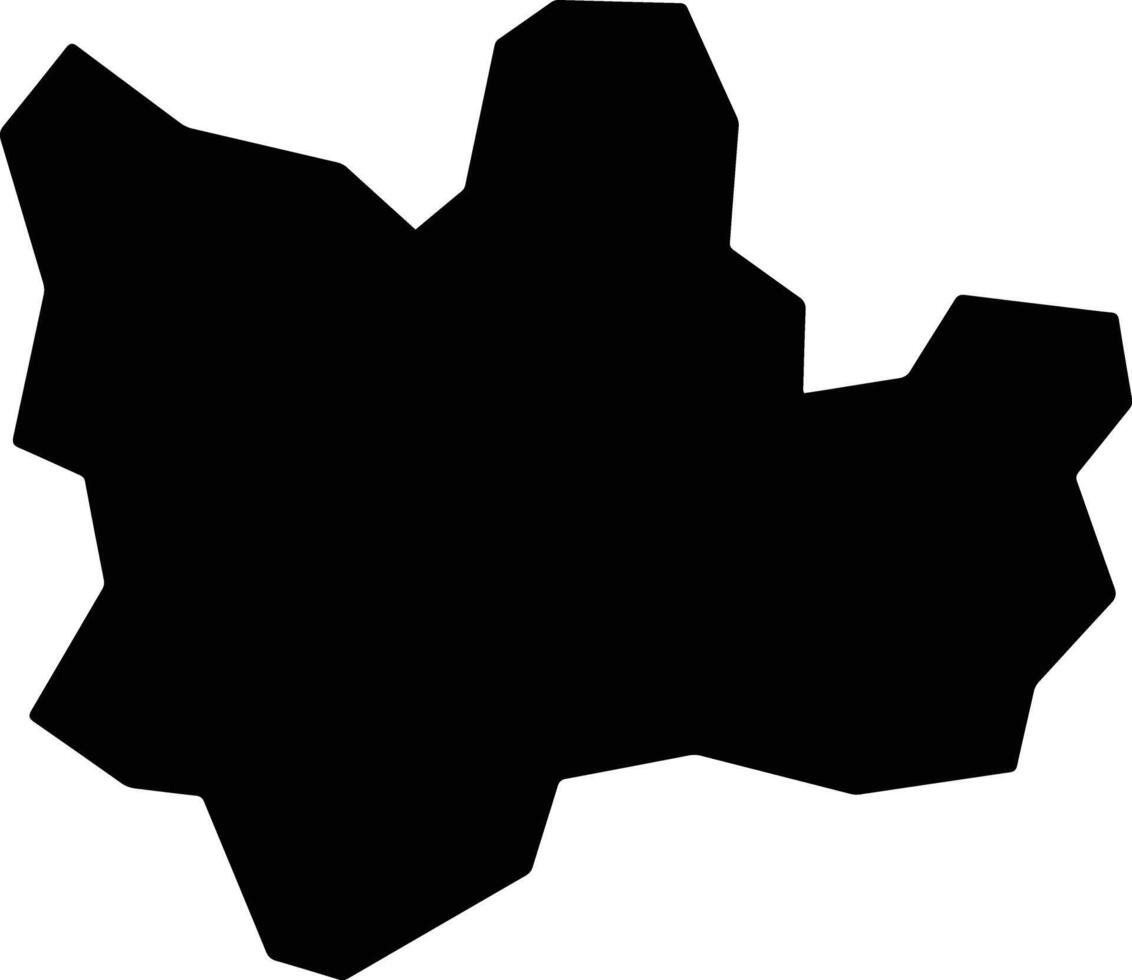 Lavras Brazil silhouette map vector