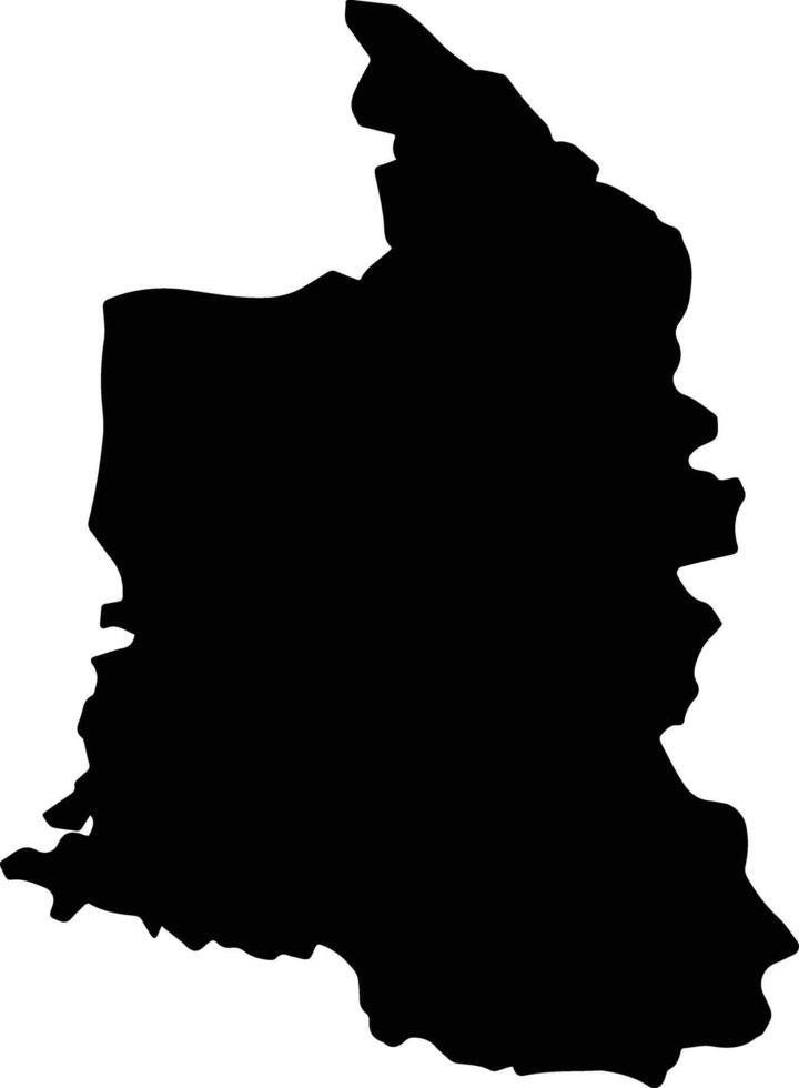 Lawrence Tavern Jamaica silhouette map vector