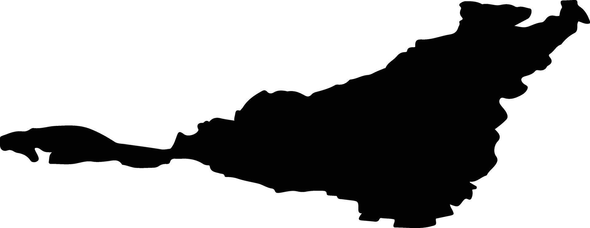 LAZAREA Romania silhouette map vector