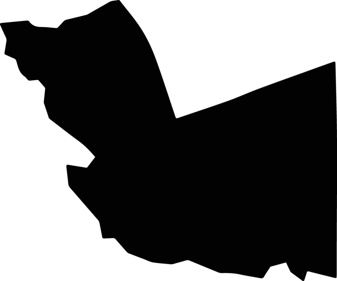 Leamington Jamaica silhouette map vector