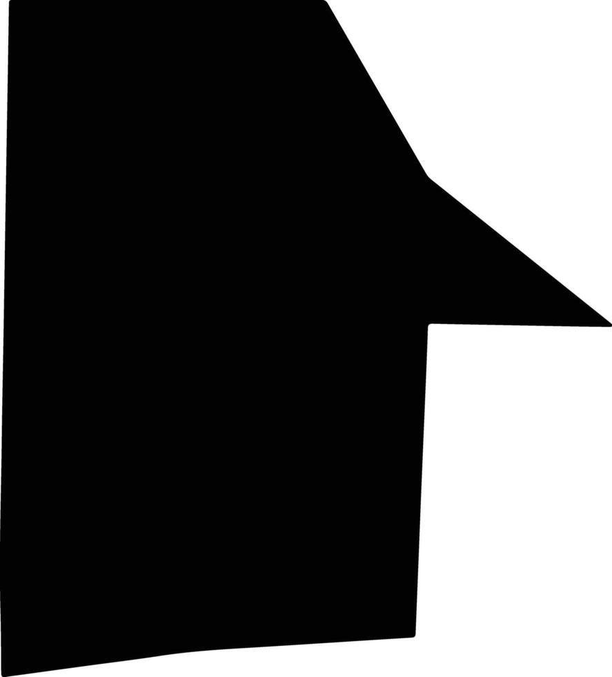 Leavenworth United States silhouette map vector