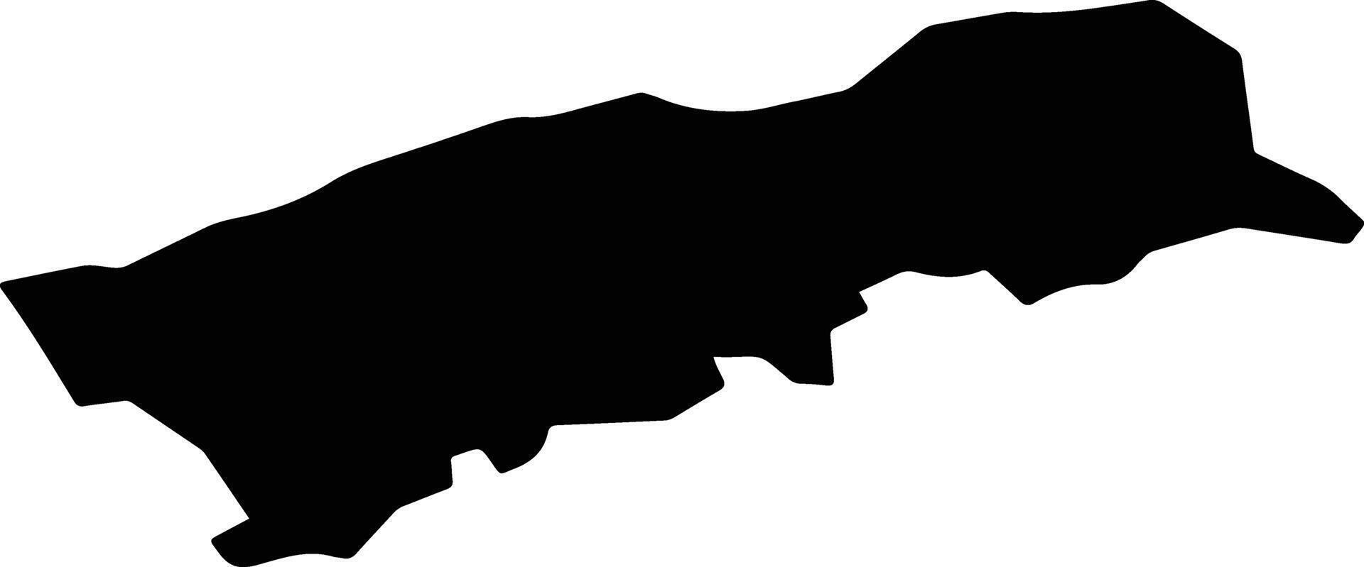 Lebern Switzerland silhouette map vector