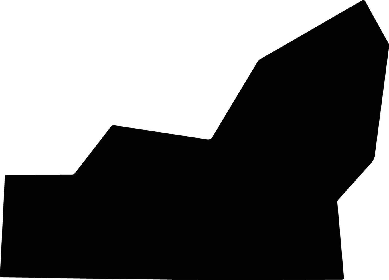 Leelanau United States silhouette map vector