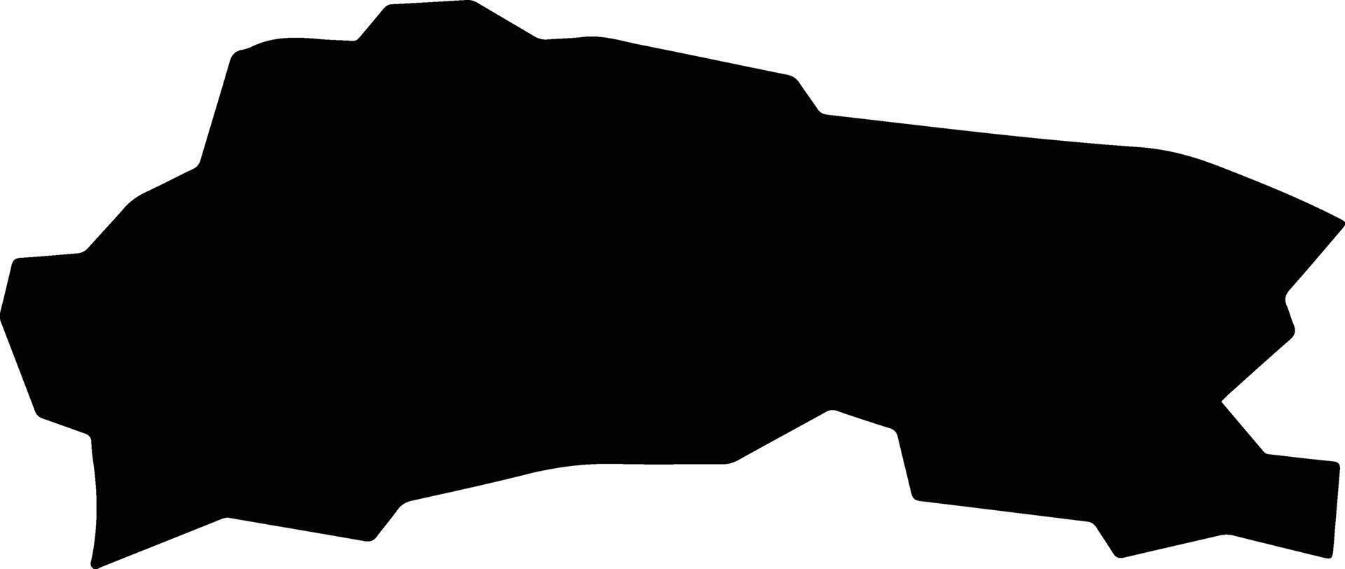 Lefkosia Cyprus silhouette map vector