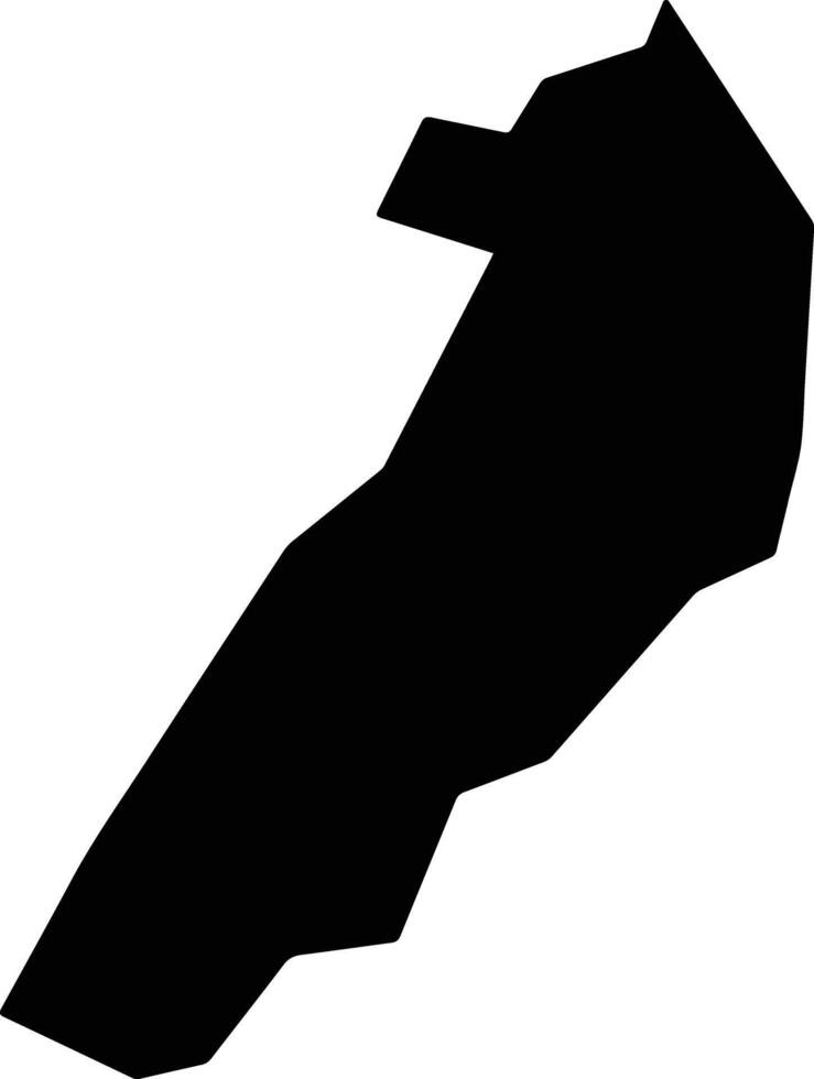 Lefka Cyprus silhouette map vector
