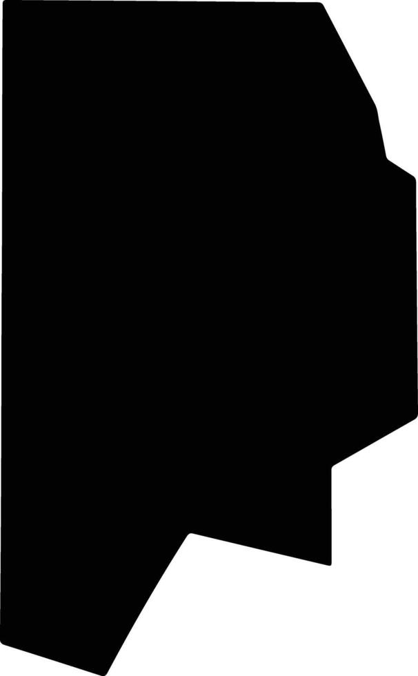 Leflore United States silhouette map vector